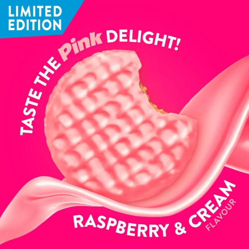 McVitie's Digestives Pink, Raspberry & Cream Flavour Biscuits, 232 g 1