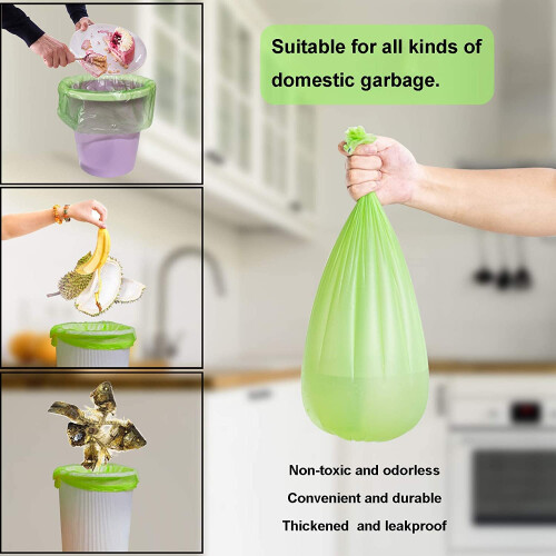 Compostable Caddy Liners 80 Counts, 5L Biodegradable Bin Bags 1.2 1
