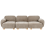 Beliani AMLI 3 Seater Modular Sofa Beige Fabric 1