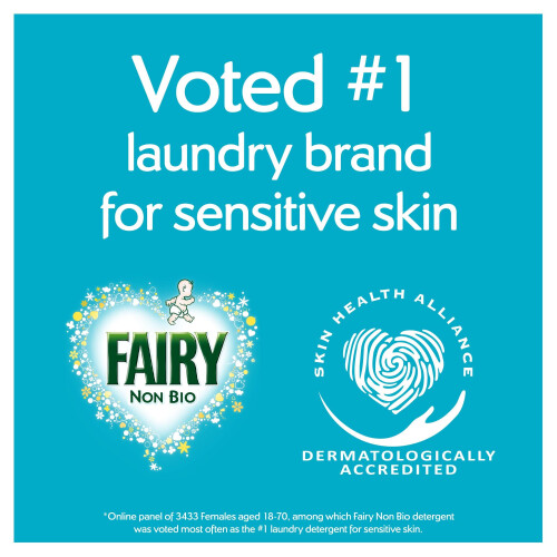 Fairy Non Bio Liquid Laundry Detergent, 101 Washes 3.131 l, Voted 2