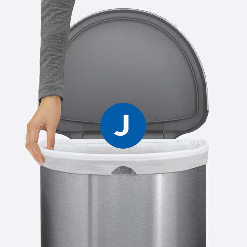 simplehuman CW0411 code J Custom Fit Bin Liner Bulk Roll Pack, White 2