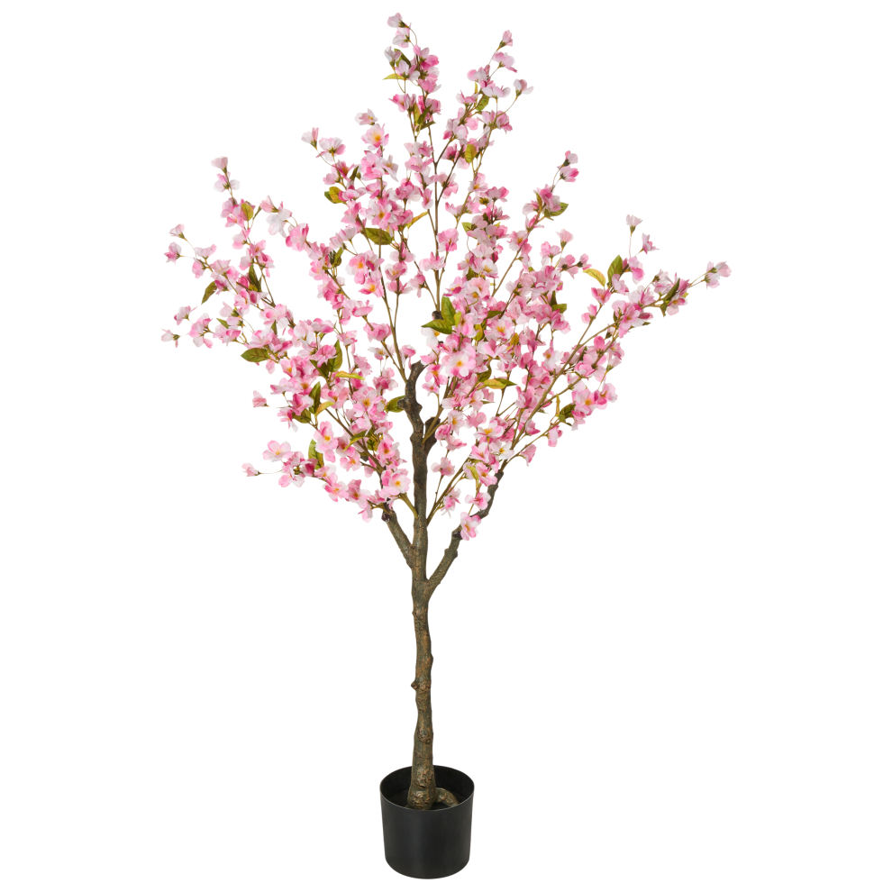 Beliani Artificial Plant Cherry Tree 152 Cm Pink
