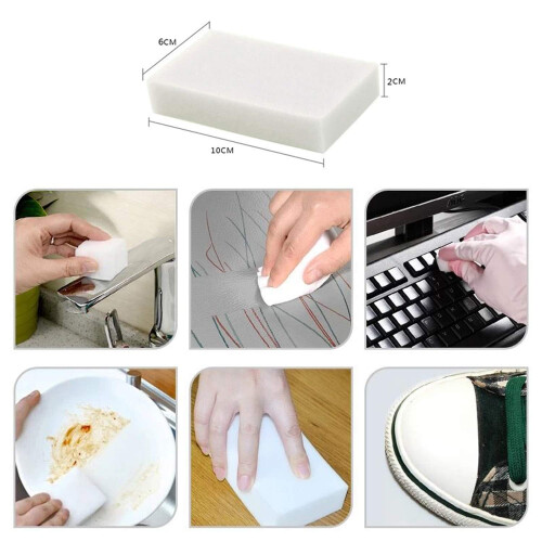 ZHEZHE 50 Pcs/lot Magic Sponge Eraser Multi-Functional Melamine Foam 1