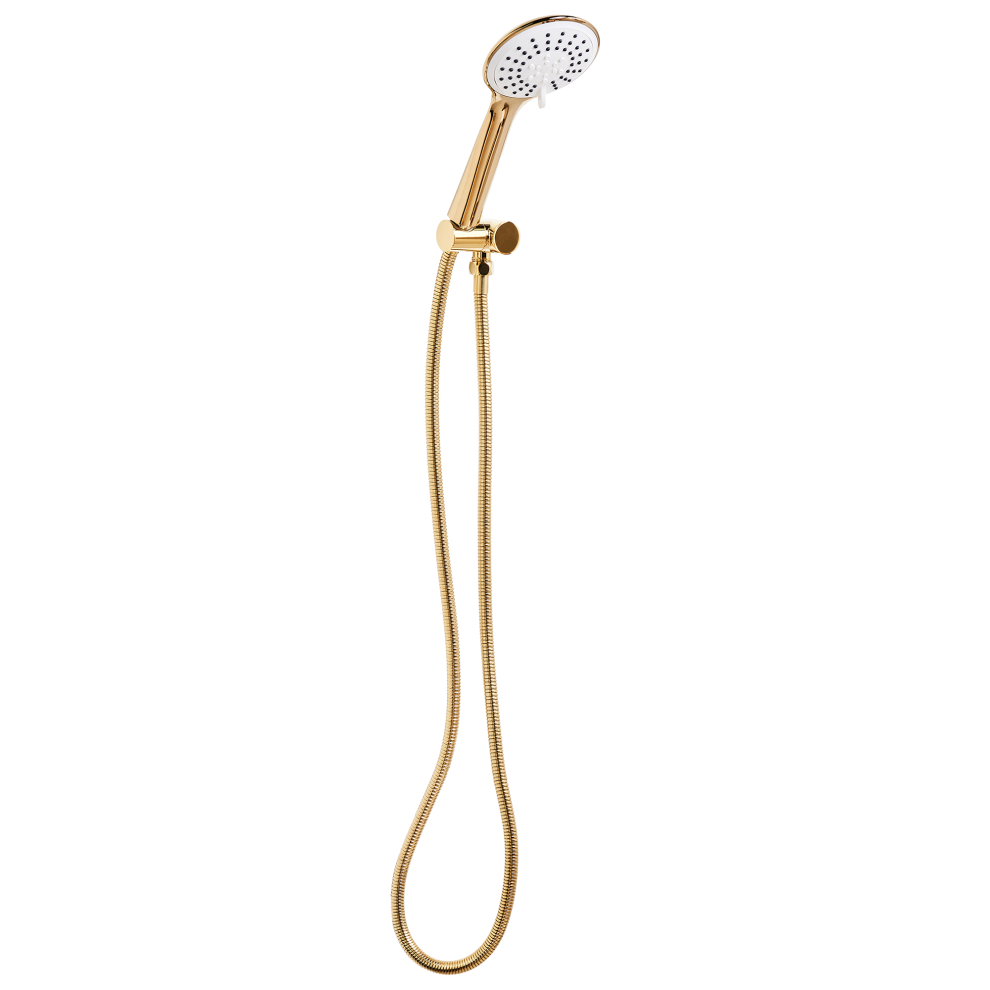 Shower Head And Hose Kit Tumple 3-Function Gold 4069605022219