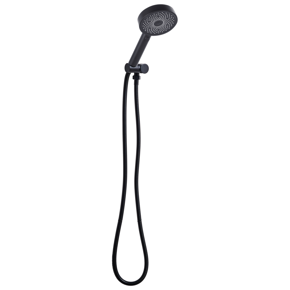 Shower Head And Hose Kit Uyuca 4-Function Black 4069605022141