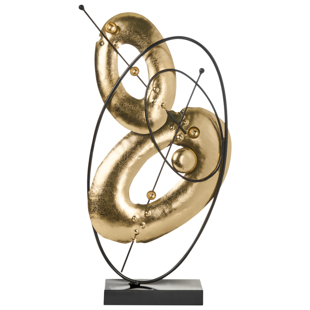 Beliani Figurine Lusk Metal Gold