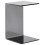 Beliani Side Table LOURDES Tempered Glass Black 1