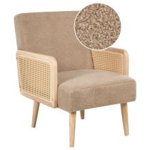 Armchair HOJBY Boucle Sand Beige