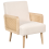 Beliani Armchair HOJBY Fabric Light Beige 1