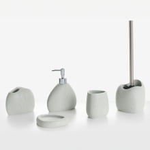 5-Piece Bathroom Accessories Set COATA Light Grey