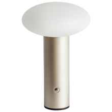 Wireless LED Table Lamp BUAYAN with Dimmer Metal Gold