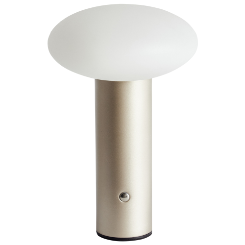 Beliani Wireless LED Table Lamp BUAYAN with Dimmer Metal Gold