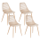 Beliani Set of 4 Dining Chairs MONTELLO Beige 1