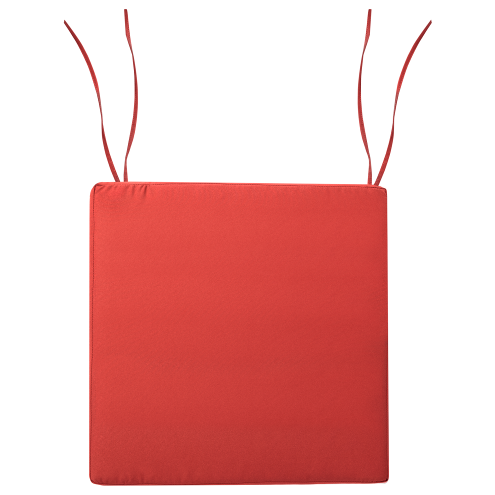 Beliani Garden Chair Cushion Sassari Premium 46 X 46 Cm Red