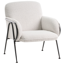 Armchair TRYSNES Fabric Light Beige