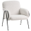 Beliani Armchair TRYSNES Fabric Light Beige 1