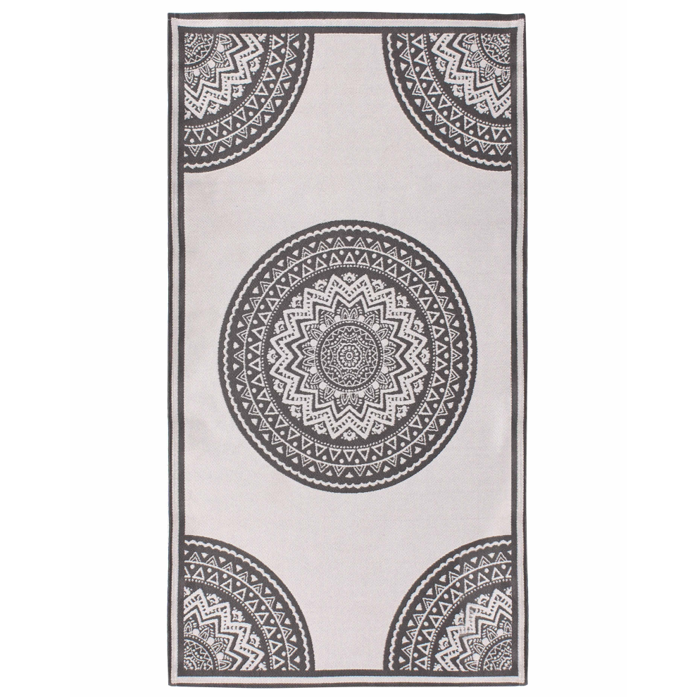Beliani Outdoor Rug Nellore Grey 80 X 150 Cm