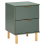 Beliani 2 Drawer Bedside Table WALPOLE Green 1