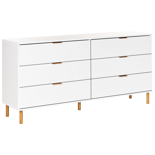 Beliani 6 Drawer Chest WALPOLE White