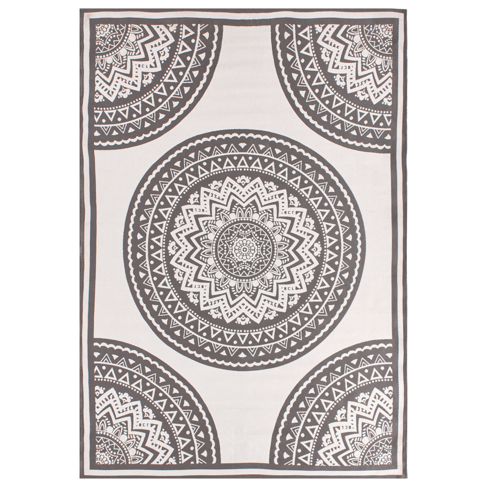 Beliani Outdoor Rug Nellore Grey 160 X 230 Cm