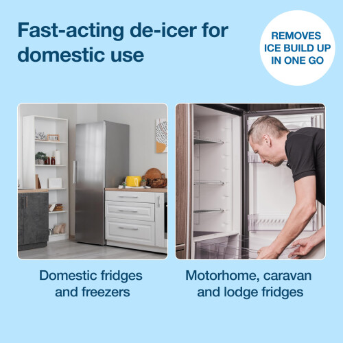 HG HG Fridge Freezer De-Icer | Defrost Freezers & Refrigerators Fast | 1