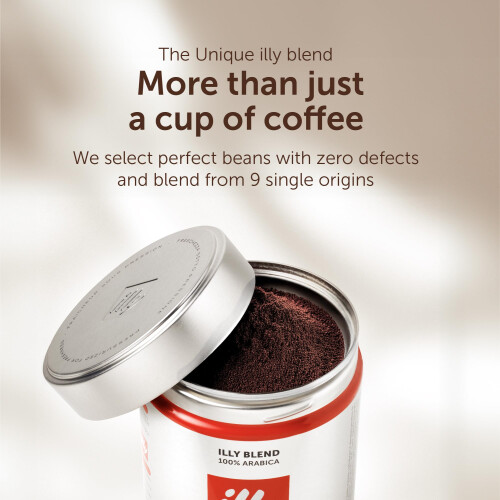 illy Classico Ground Coffee, Medium Roast, 100% Arabica, Coarse Grind 1