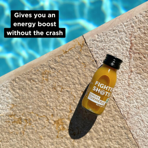 Fighter Shots Ginger Turmeric Shots (12x60ml) | Reduces Bloating | 2