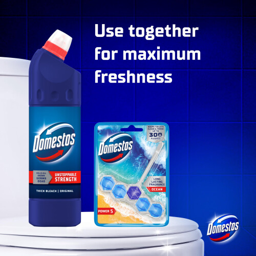 Domestos Domestos Original Thick Bleach disinfectant that eliminates 99.99% of 2