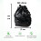 RAMOFY 90L Heavy Duty Black Plastic Bin Bags – Refuse Sacks Liners – 3