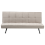 Beliani Sofa Bed 3 Seater HASLE Fabric Beige 1