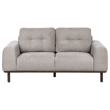 Sofa 2 Seater LAURILA Fabric Light Grey