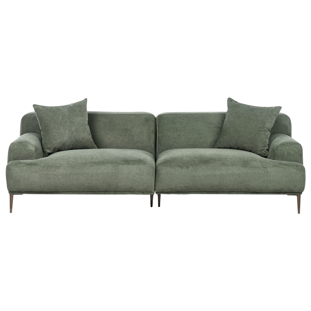 Beliani Sofa 3 Seater Matila Fabric Green