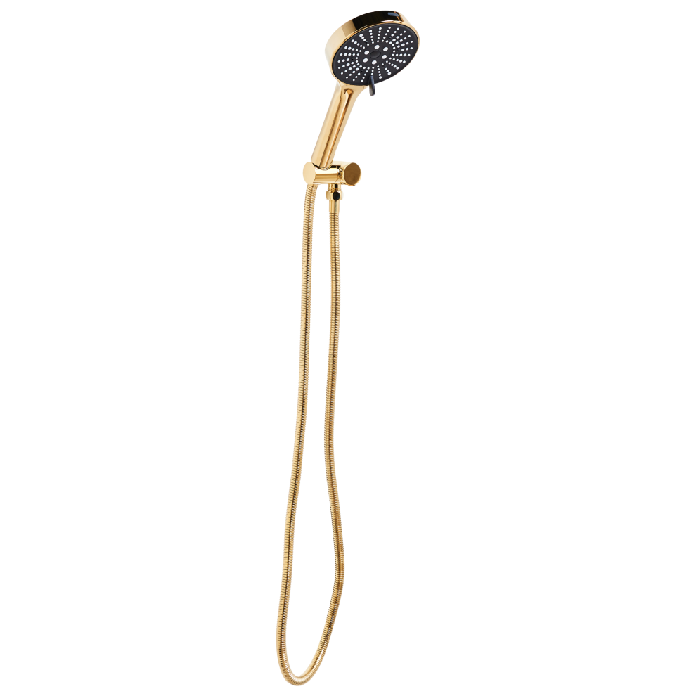 Beliani Shower Head And Hose Kit Mapiri 6-Function Gold