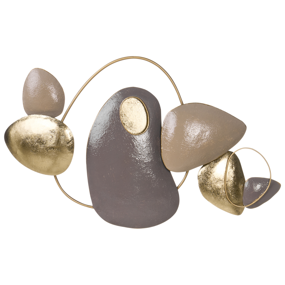 Beliani Wall Decor Clane Metal 46 Cm Gold