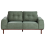 Beliani Sofa 2 Seater LAURILA Fabric Green 1