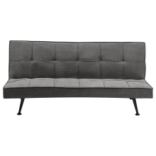 Sofa Bed 3 Seater HASLE Fabric Dark Grey