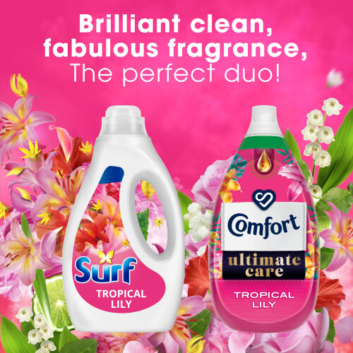 Surf Surf Tropical Lily Laundry Washing Liquid 300 washes with a 2
