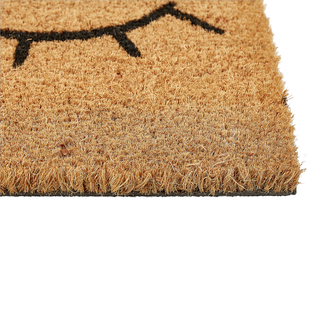 Beliani Doormat Tapulao Natural 40 X 60 Cm Coir