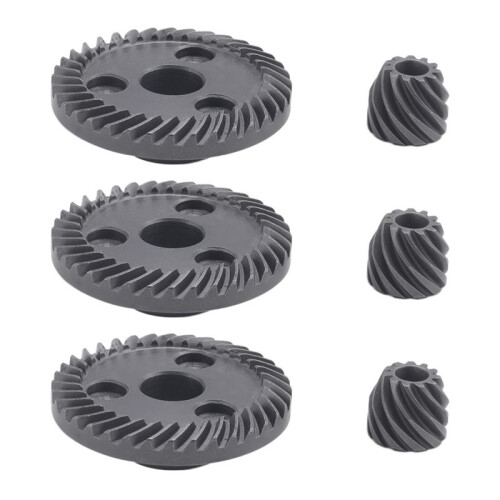 3X Dark Engrenage Conique Gris en Spirale pour Meuleuse D'Angle  9523