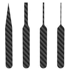 Conjunto de 4 Lixas de Fibra de Carbono para Modelos em Escala, Ferramentas de Lixamento de Detalhes com Formato Especial