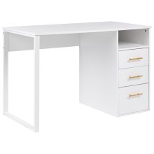 Home Office Desk ZERLAY White 120 cm 60 cm