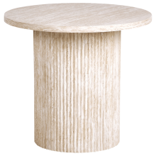 Side Table AMMON Travertine Effect