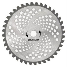 Lawn Mower Blades 40 Tooth with Holes Lawn Trimmer and Wood Cutter Disc Circular Alloy Blade 40T Teeth 255mm