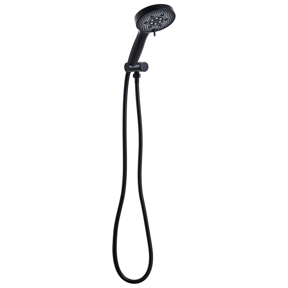Beliani Shower Head And Hose Kit Ichma 5-Function Black