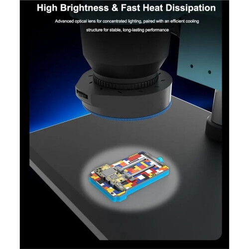 Microscope Light 32 LED Beads Adjustable Polarizer Brightness for Phones SMD PCB Repair USB Powered Tools Set