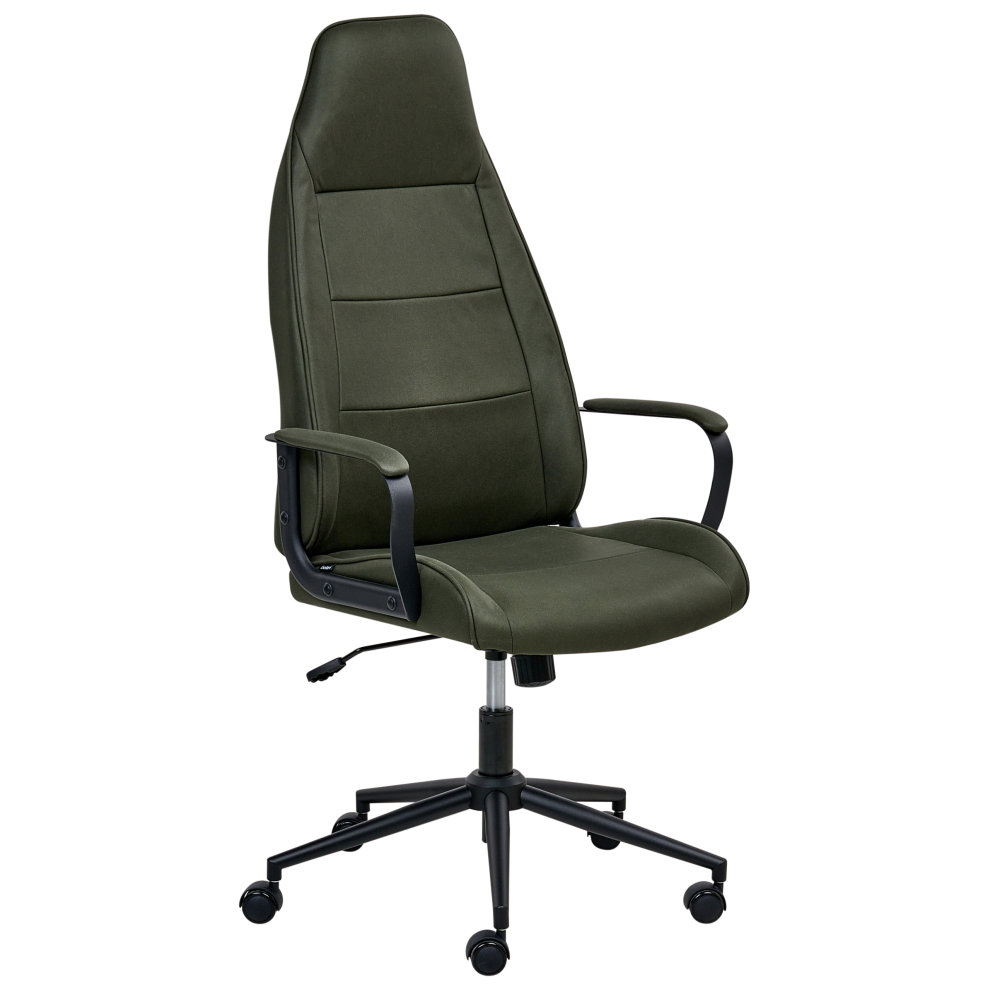 Beliani Office Chair Rebel Fabric Dark Green