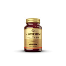 Solgar Magnesium with Vitamin B6 - Supports Energy Levels - Reduce Tiredness and Fatigue - Muscle Function - Vegan - 100 Tablets