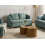 Beliani Sofa 2 Seater RATTVIK Fabric Light Green 2