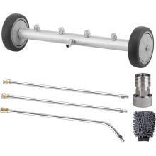 Undercarriage Pressure Washer Attachment, 16" Under Car Cleaner for Low-Clearance Vehicles, 4000 PSI