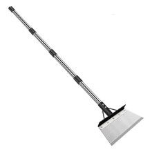 Garden Cleaning Shovel, Heavy Duty Steel Flat Shovel with 165cm Adjustable Handle, Floor Scrapers, Outdoor Spade Tool